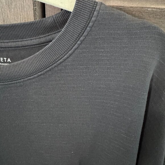 Athleta Sundown Sweatshirt 2.0 Dark Gray Medium Long Sleeve Crewneck Relaxed Fit - Picture 3 of 7